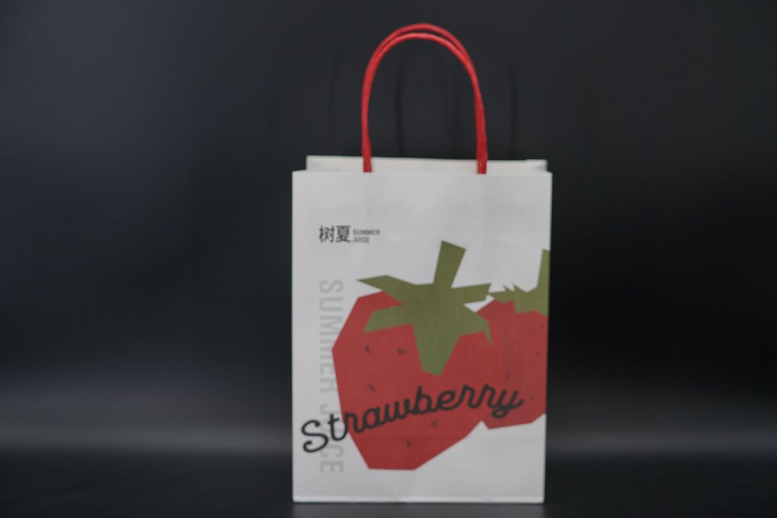 Discounted Custom Retail Paper Bags White Printing Cardboard Shopping Bags